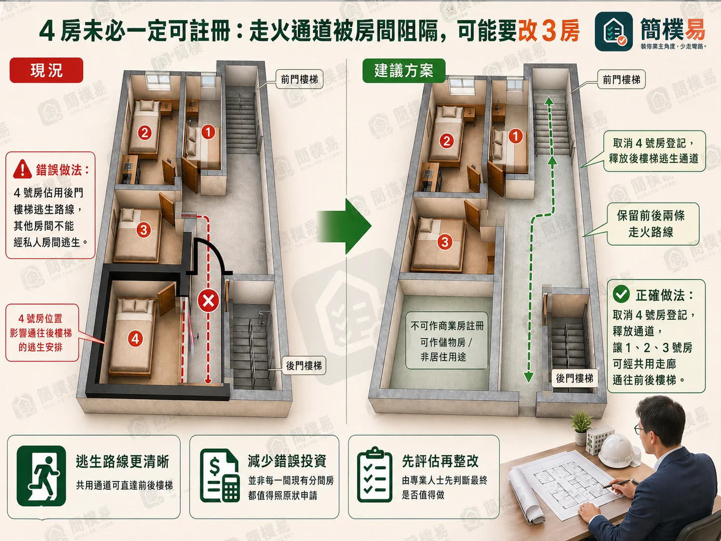 四改三簡樸房整改例子