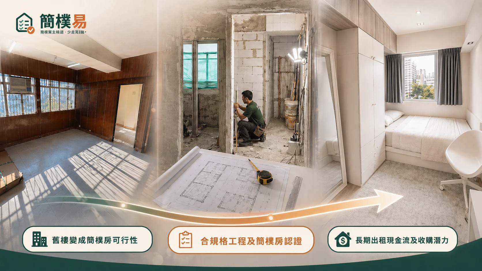 簡樸房投資可行性：由舊樓原貌到認證完成的真實改造流程